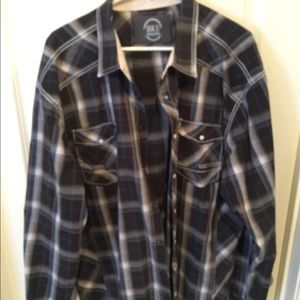 BKE pearl snap 3XL athletic cut shirt